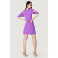 Purple Polyester Midi