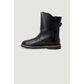 Black Leather Ankle