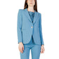 Turquoise Polyester Blazer