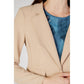 Beige Polyester Blazer