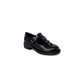 Black Leather Lace-Up Boot