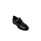 Black Leather Lace-Up Boot