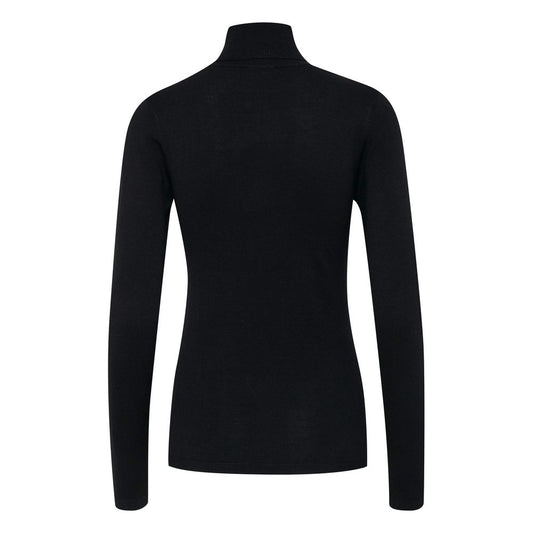 Black Viscose Turtleneck