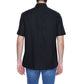 Black Linen Shortsleeve Shirt