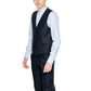Black Linen Waistcoat