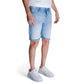 Light Blue Cotton Bermuda