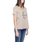 Beige Cotton T-Shirt