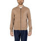 Brown Polyester Jackets & Coat