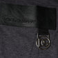 Gray Logo Patch Cotton Crew Neck T-shirt
