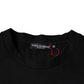 Black Leopard Cotton Short Sleeves T-shirt