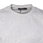 White Logo Print Cotton Crew Neck T-shirt