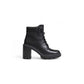 Black Recycled Leather High Heel