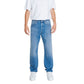 Blue Cotton Relaxed Fit Jean