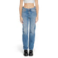 Blue Cotton Mom Jean