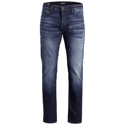 Blue Cotton Relaxed Fit Jeans