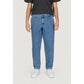 Blue Cotton Relaxed Fit Jean