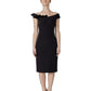 Black Polyester Midi