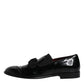 Black Leather Loafers Men Formal Dress Shoes