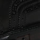Black Leather Derby Wingtip Formal Shoes