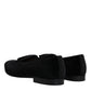 Black Velvet Loafers Formal Men Dress Shoes