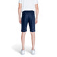 Blue Linen Bermuda