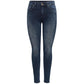 Blue Cotton Skinny Jean