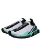 White Blue Sorrento Slip On Sneakers Shoes