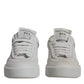 White Miami Leather Low Top Sneakers Shoes