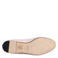 Light Pink Velvet Slip On Loafers Flats Shoes