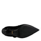 Black Velvet Gold Mary Janes Pumps Shoes