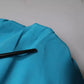 Blue Round Neckline Long Sleeves Blouse Top