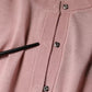 Pink Wool Knit Button Down Cardigan Sweater