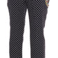 Elegant Polka Dot Embellished Trousers