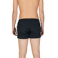 Black Polyester Swim Short