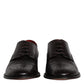Black Calfskin Leather Derby Men Dress Shoes