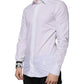 White Cotton Slim Fit GOLD Men Dress Shirt
