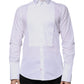 White Bib Cotton Poplin GOLD Men Formal Shirt