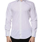 White Cotton Slim Fit Men MARTINI Dress Shirt