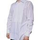 White Bib Cotton Poplin GOLD Formal Shirt