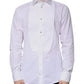 White Bib Cotton Poplin GOLD Men Formal Shirt
