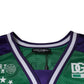 Green Polyester Jersey Sleeveless T-shirt