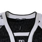 Black White Logo Men Short Sleeves T-shirt