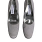 Gray Suede Leather High Heel Pumps Shoes