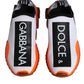 White Orange Slip On Sorrento Sneakers Shoes