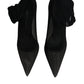 Black Viscose Mesh Sock Style Boots Shoes