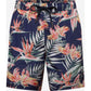Blue Polyester Swim Short