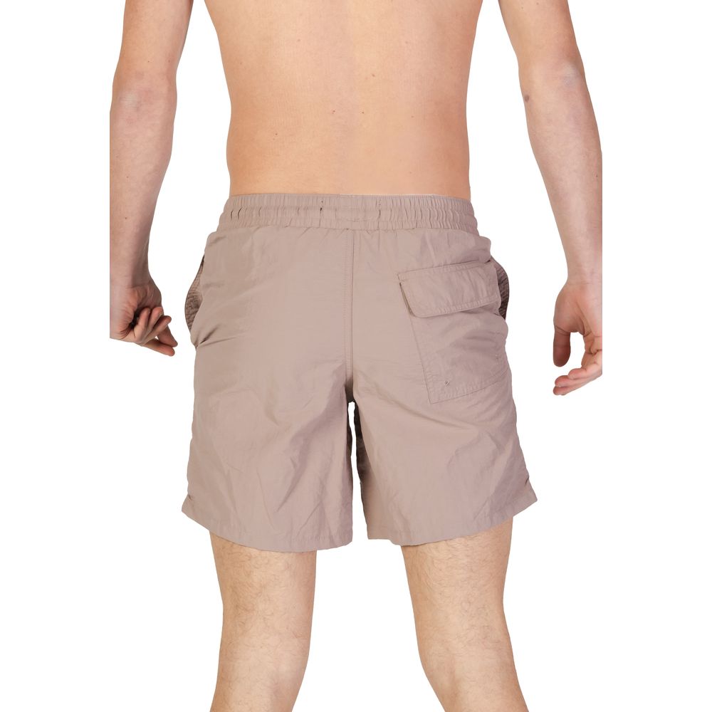 Beige Nylon Swim Short