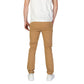 Beige Cotton Skinny Pant