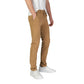 Beige Cotton Skinny Pant