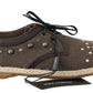 Elegant Brown Lace-Up Casual Men's Shoes